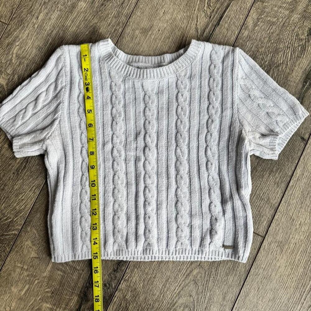Hollister grey cropped sweater size small